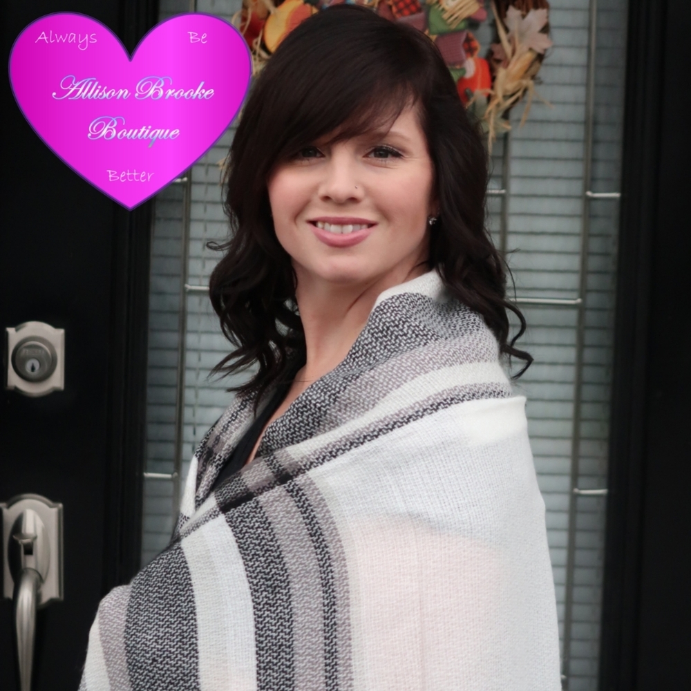 Plaid Blanket Scarf - Picture 4 of 6